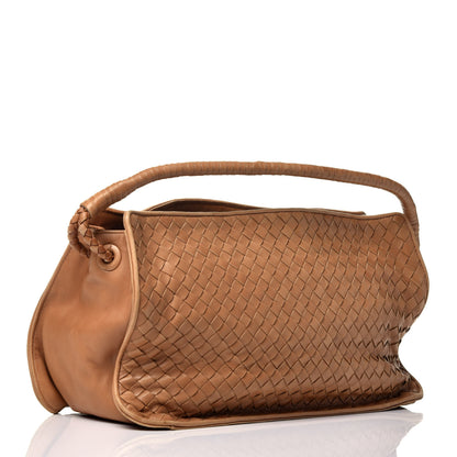 Bottega Veneta Nappa Intrecciato Shoulder Bag Camel 3 of 9