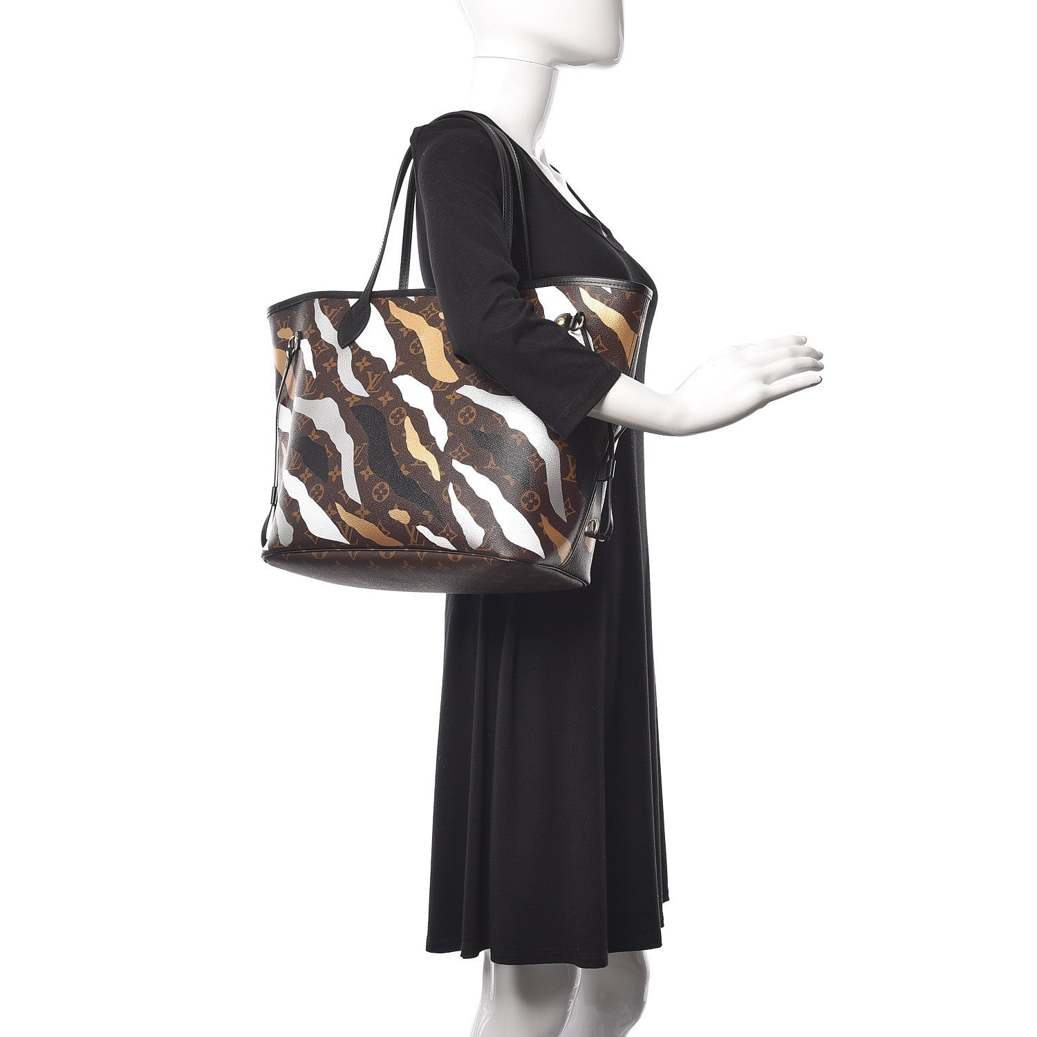 Louis Vuitton X LOL Monogram Neverfull MM Gold Silver 2 of 10
