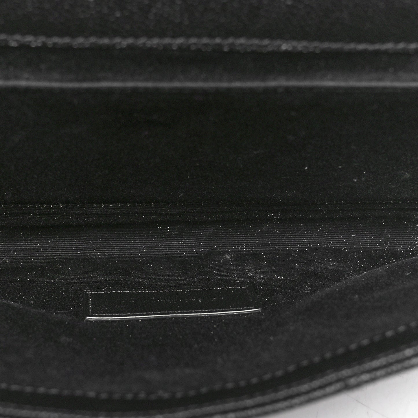 Grain De Poudre Textured Mixed Matelasse Triquilt Monogram Clutch Black