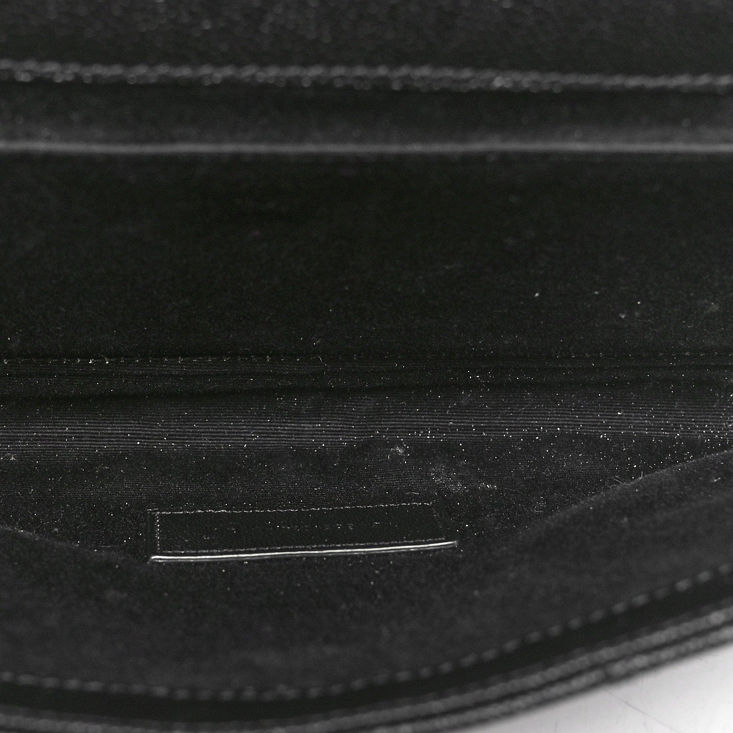 Saint Laurent Grain De Poudre Textured Mixed Matelasse Triquilt Monogram Clutch Black 5 of 10