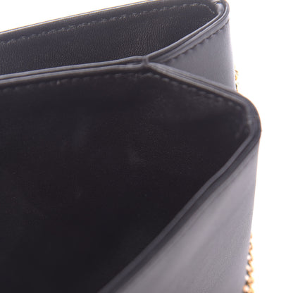 Versace Vitello Virtus Chain Clutch Black 9 of 10
