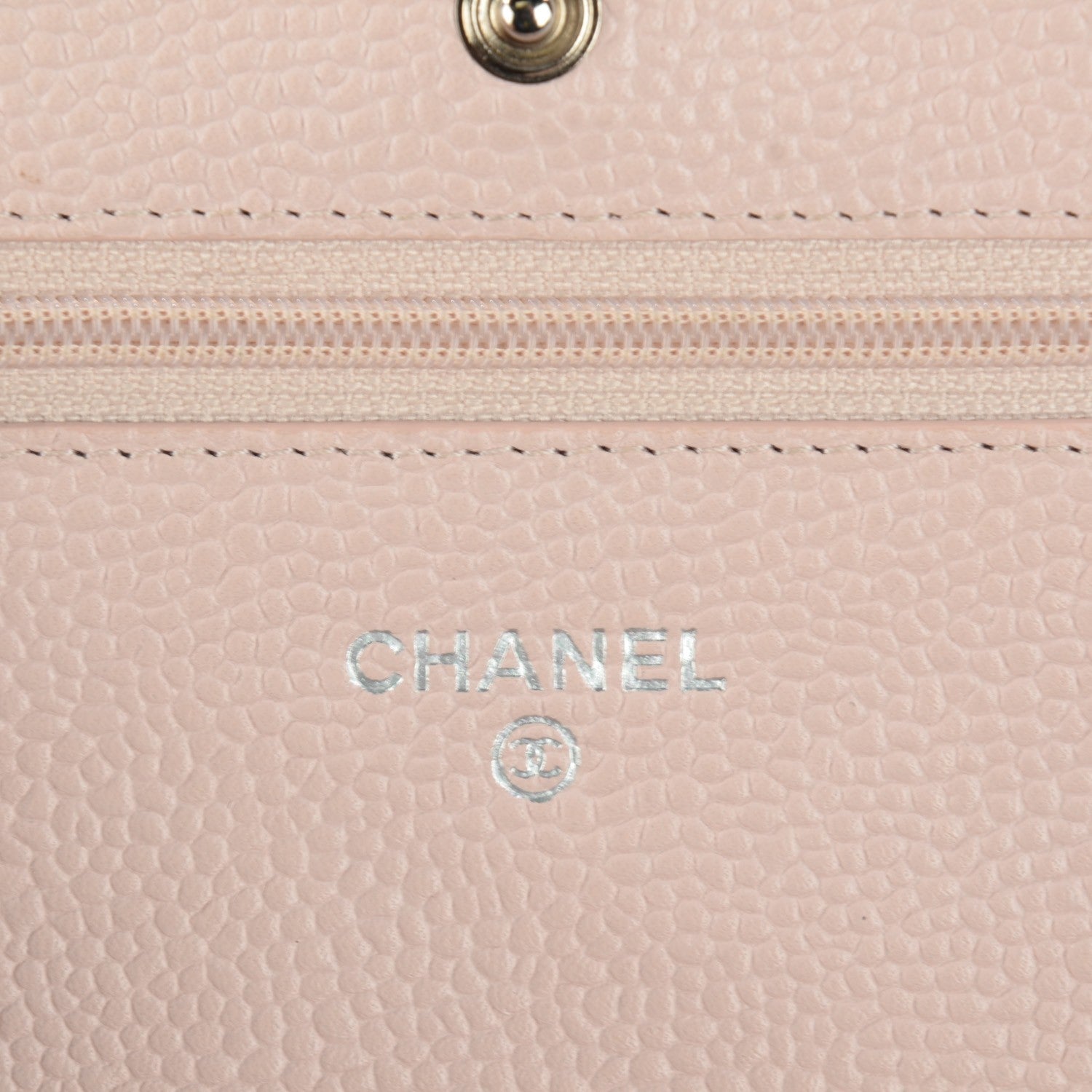Chanel Caviar Quilted Wallet On Chain WOC Light Pink 5 of 8