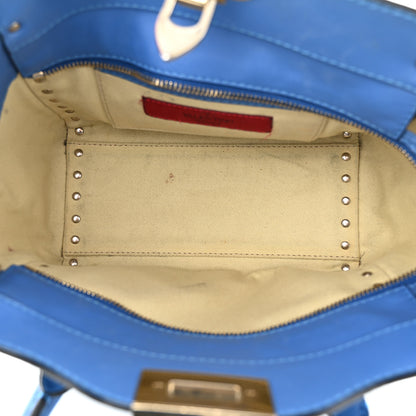 Valentino Garavani Vitello Mini Rockstud Double Handle Tote Light Sapphire 5 of 13