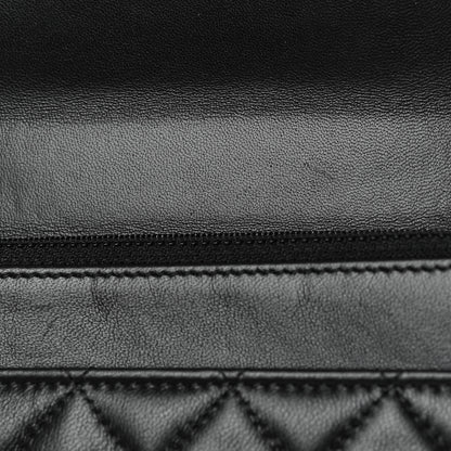 Chanel Lambskin Quilted Trendy CC Wallet On Chain WOC Black 14 of 15