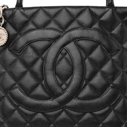 Chanel Caviar Quilted Medallion Tote Black 11 of 14