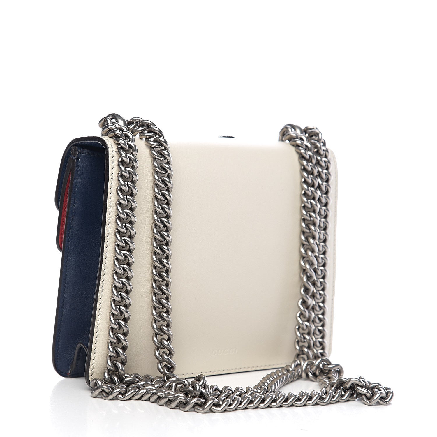 Gucci Calfskin Crystal Snake Embroidered Mini Dionysus Shoulder Bag Mystic White Hibiscus Red Blue Agata 2 of 9