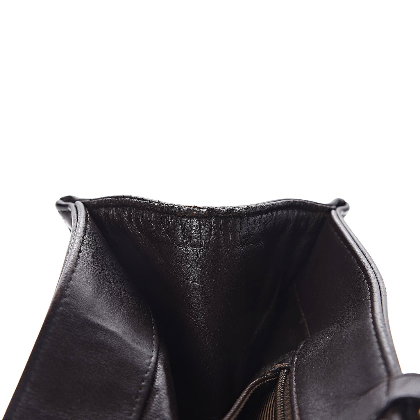 Lambskin CC Tote Dark Brown