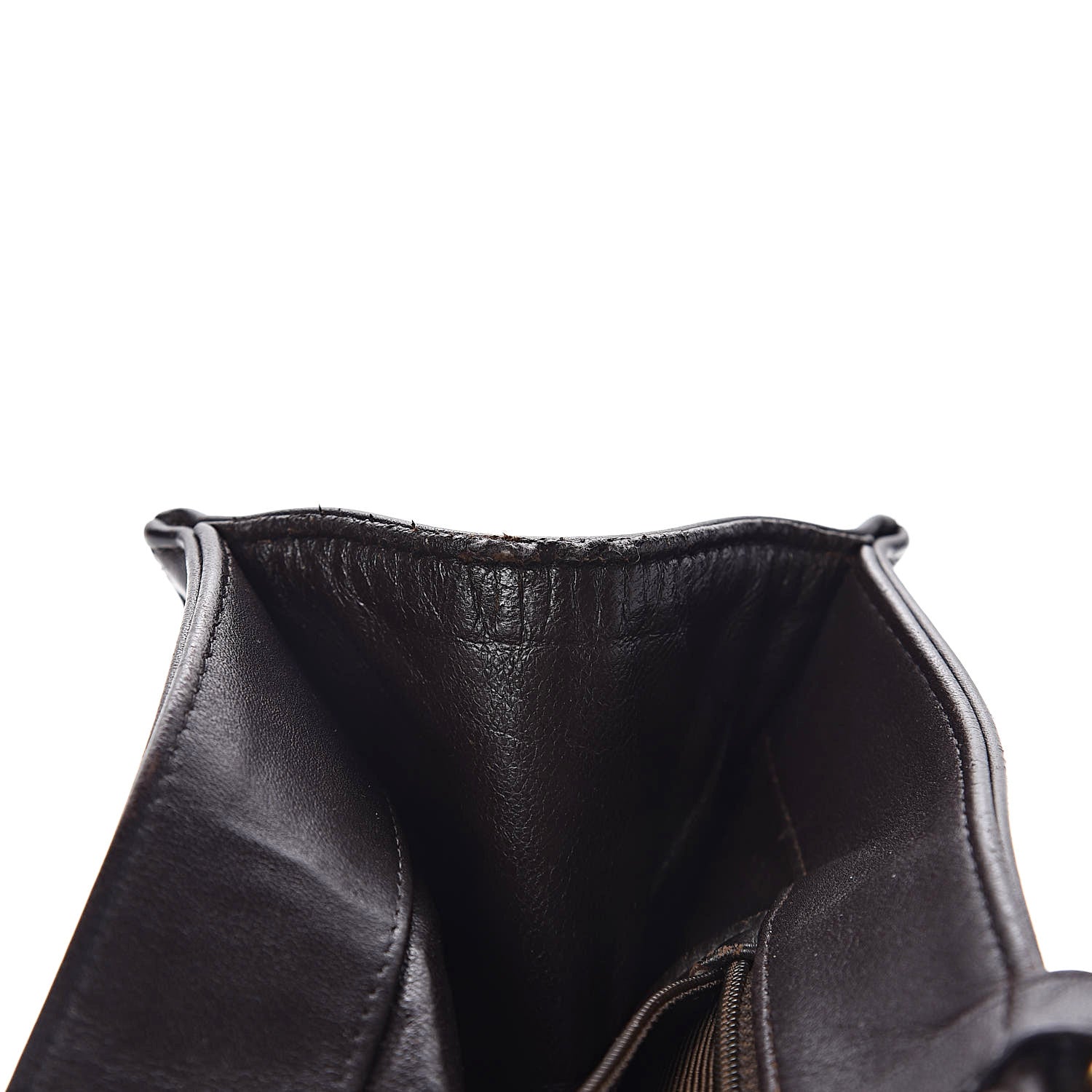 Chanel Lambskin CC Tote Dark Brown 12 of 15