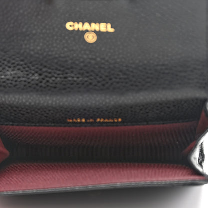 Chanel Caviar Quilted Flap Card Holder Black 5 of 8