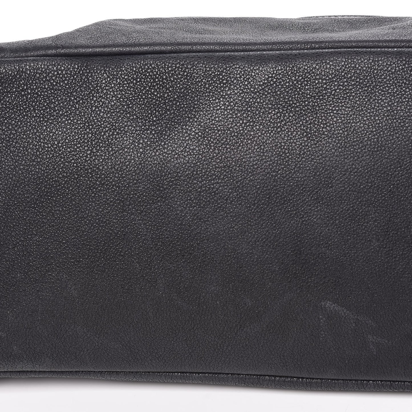Washed Calfskin Tote Black