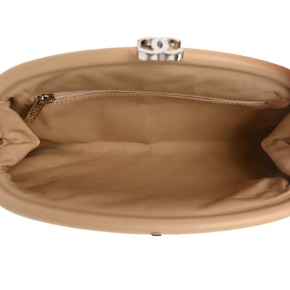 Chanel Lambskin Quilted Timeless Clutch Beige Clair 5 of 7