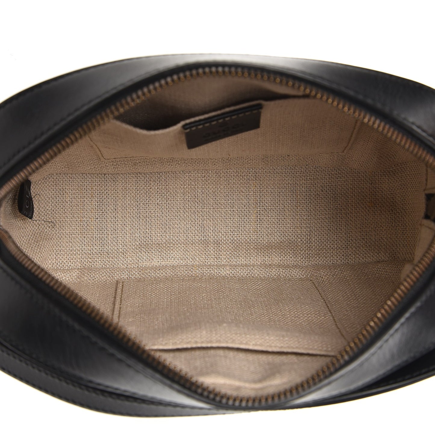 Calfskin Web Small Webby Bee Shoulder Bag Black