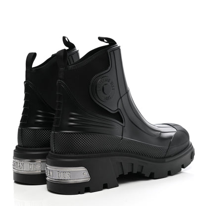 Christian Dior Neoprene Rubber Dior Genesis 30mm Ankle Boots 40 Black 4 of 8