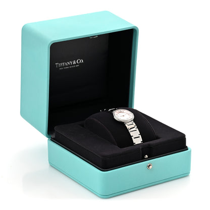 Tiffany Stainless Steel Diamond Bezel 24mm Atlas 2-Hand Quartz Watch Silver 5 of 5