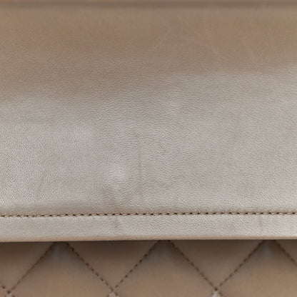 Chanel Lambskin Quilted Jumbo Double Flap Dark Beige 13 of 31