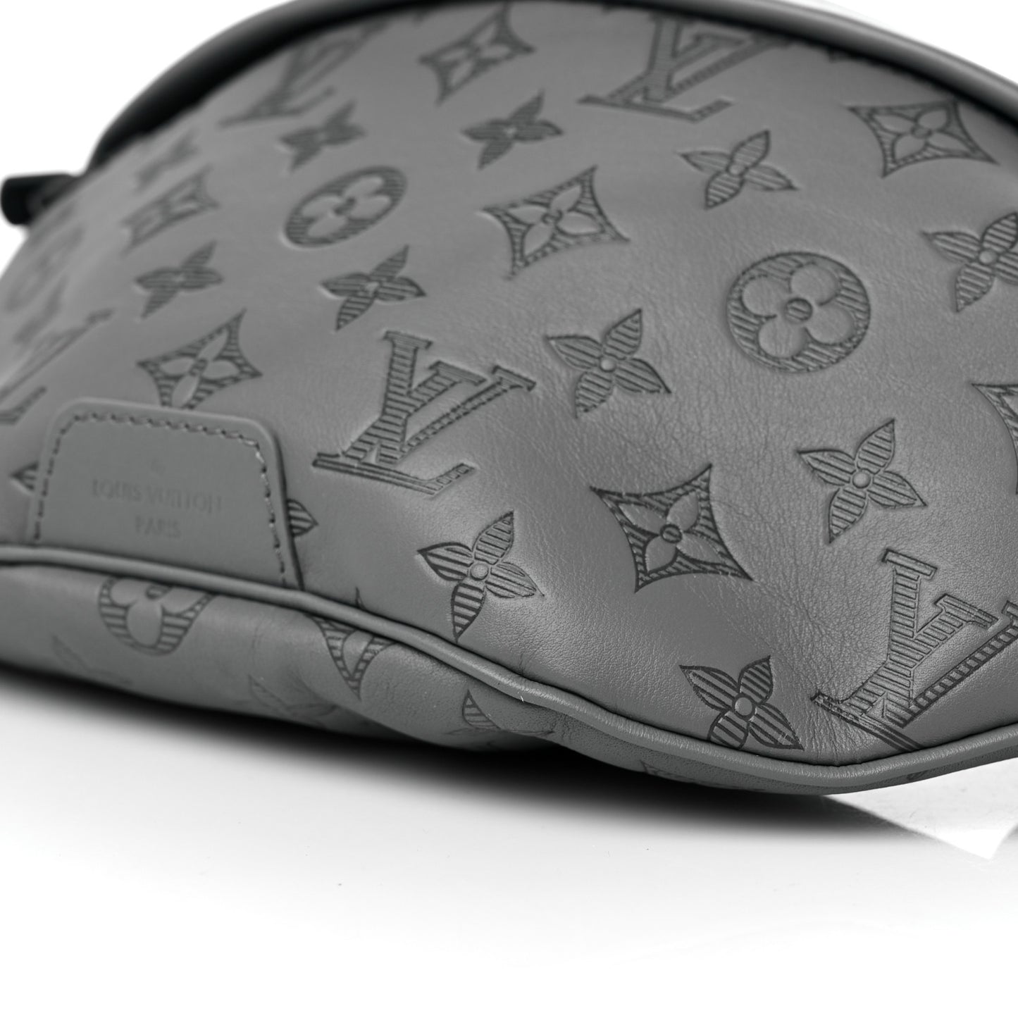 Calfskin Monogram Shadow Discovery Bumbag PM Gray