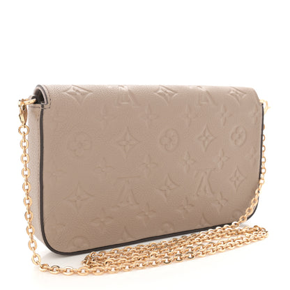 Louis Vuitton Empreinte Pochette Felicie Chain Wallet Tourterelle 4 of 11