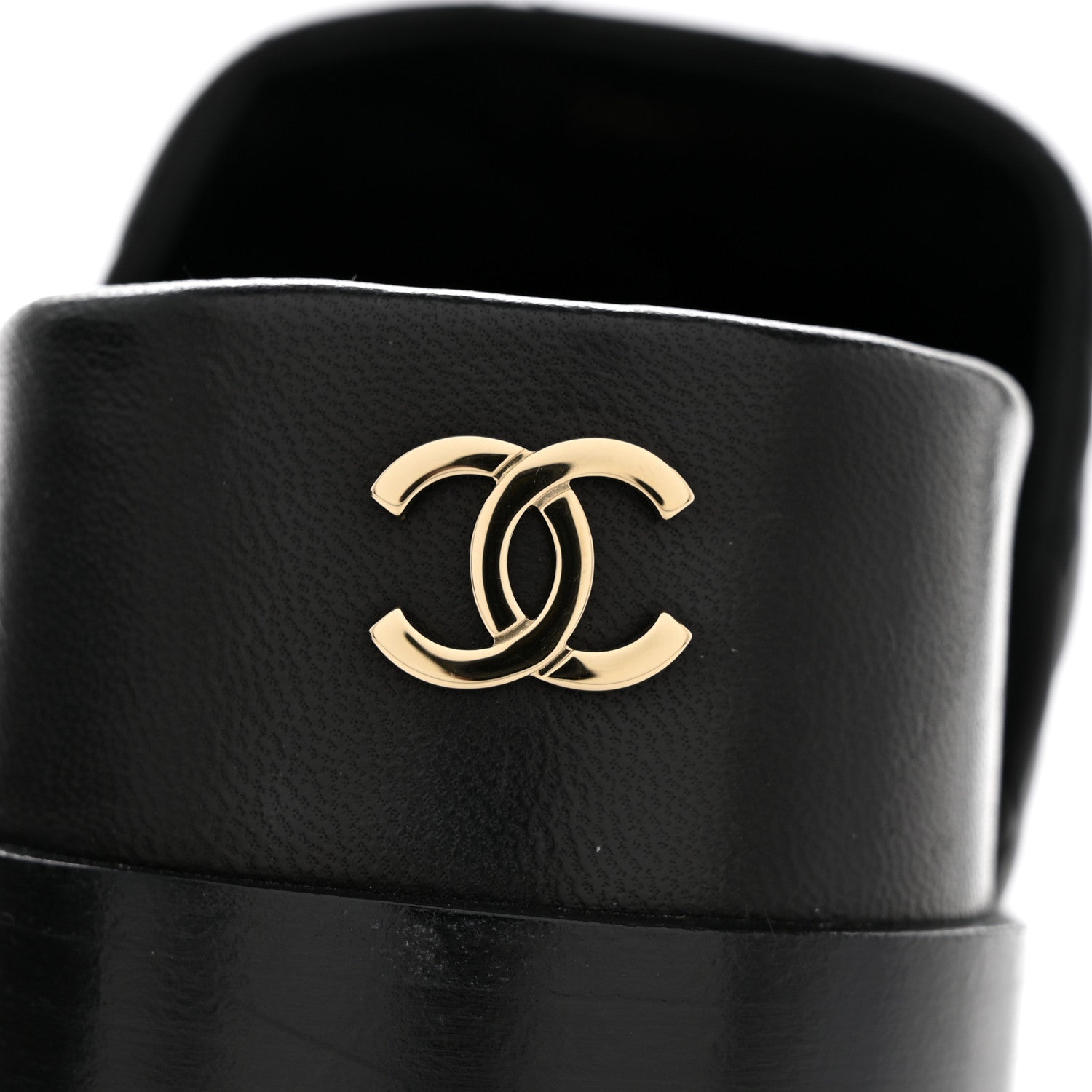 Chanel Lambskin Quilted CC Clogs 39 Black 11 of 12