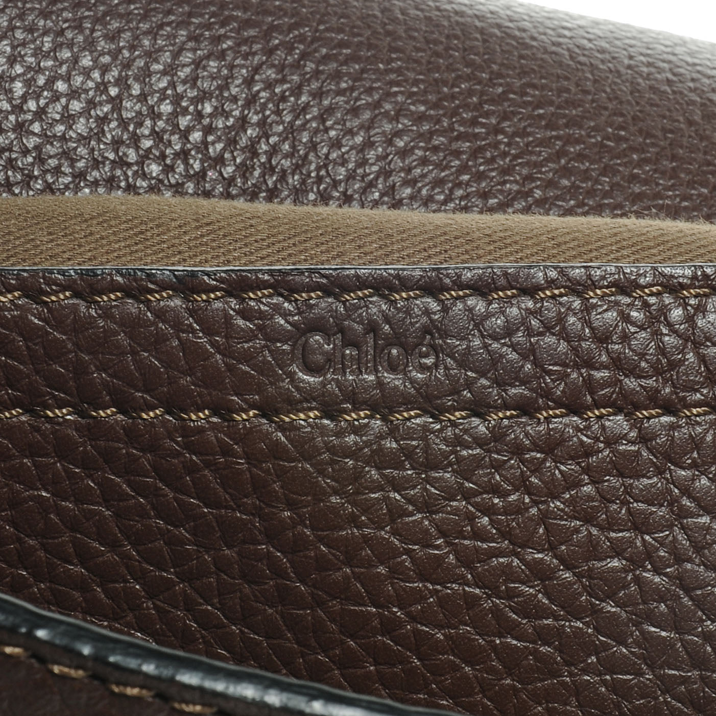 Chloe Calfskin Medium Marcie Round Crossbody Bag Coffee Shot 7 of 10