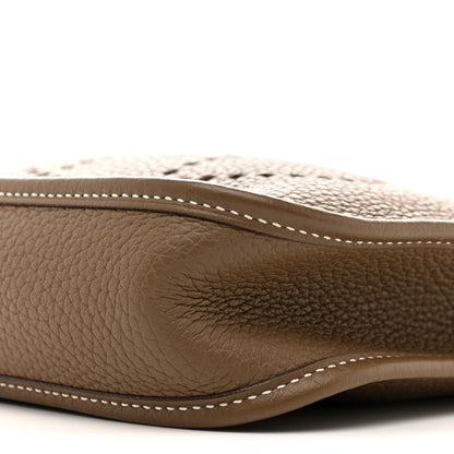 Hermes Taurillon Clemence Amazone Evelyne TPM Etoupe Bleu Indigo 10 of 13