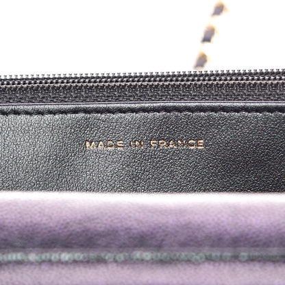 Chanel Iridescent Caviar Quilted Wallet On Chain WOC Black 7 of 12