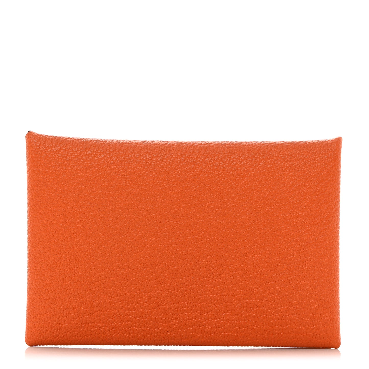 Chevre Calvi Card Case Orange