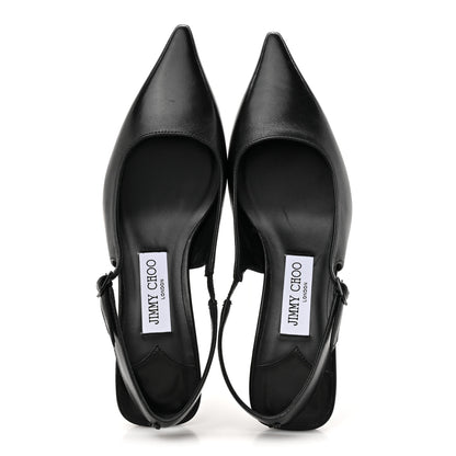 Jimmy Choo Nappa Amel 50 Slingback Pumps 36.5 Black 2 of 13