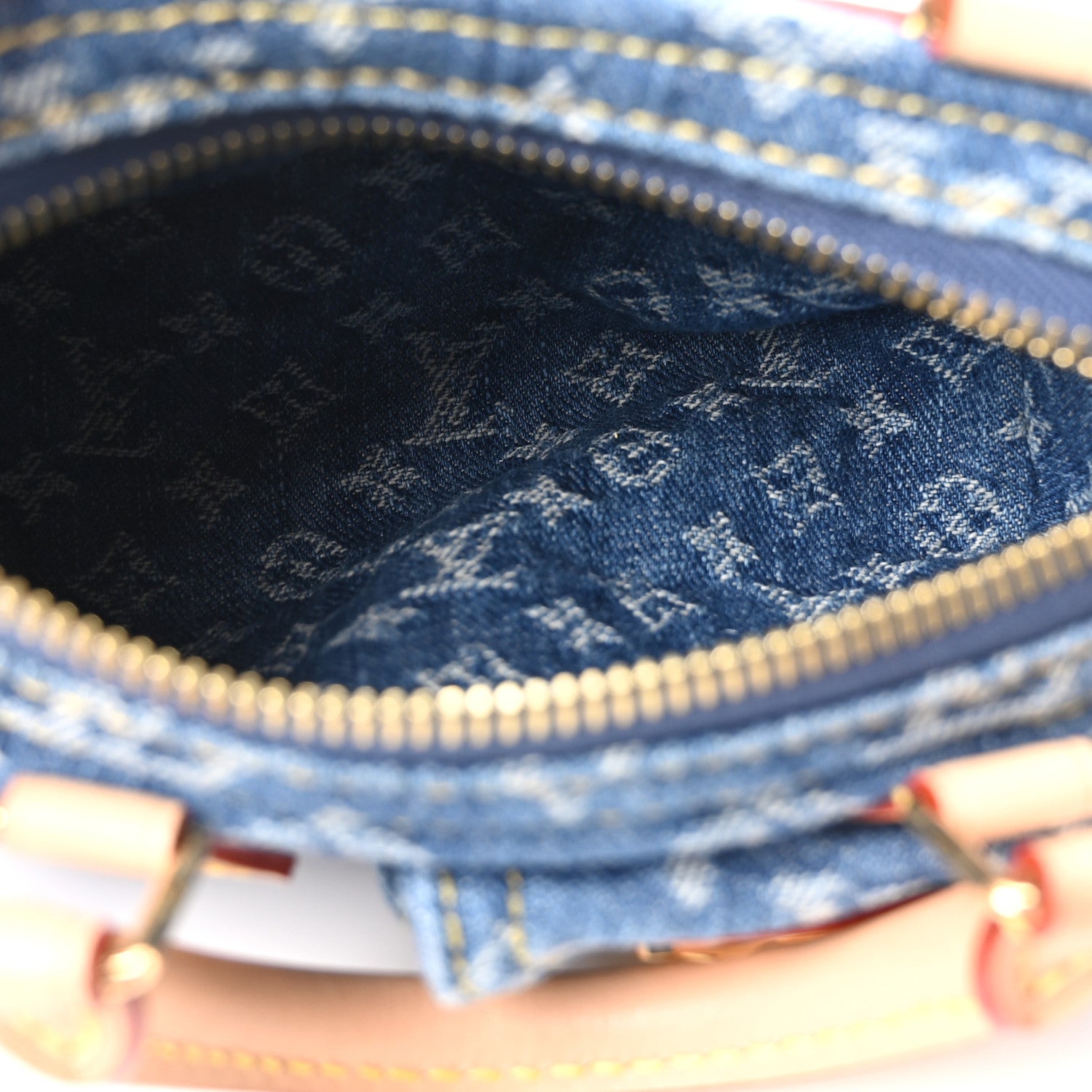 Louis Vuitton Monogram Denim Nano Speedy Blue 5 of 9