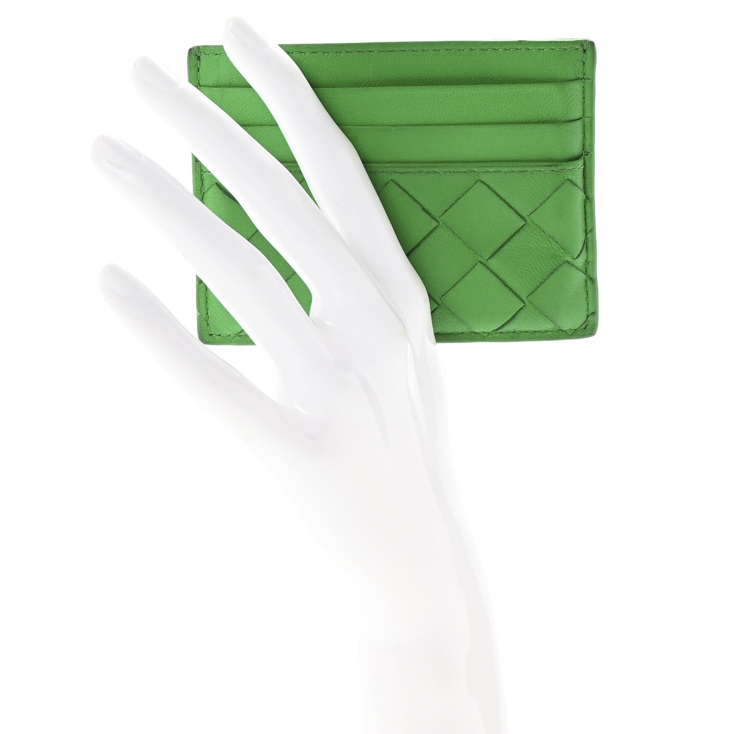 Bottega Veneta Nappa Intrecciato Card Holder Parakeet 2 of 7