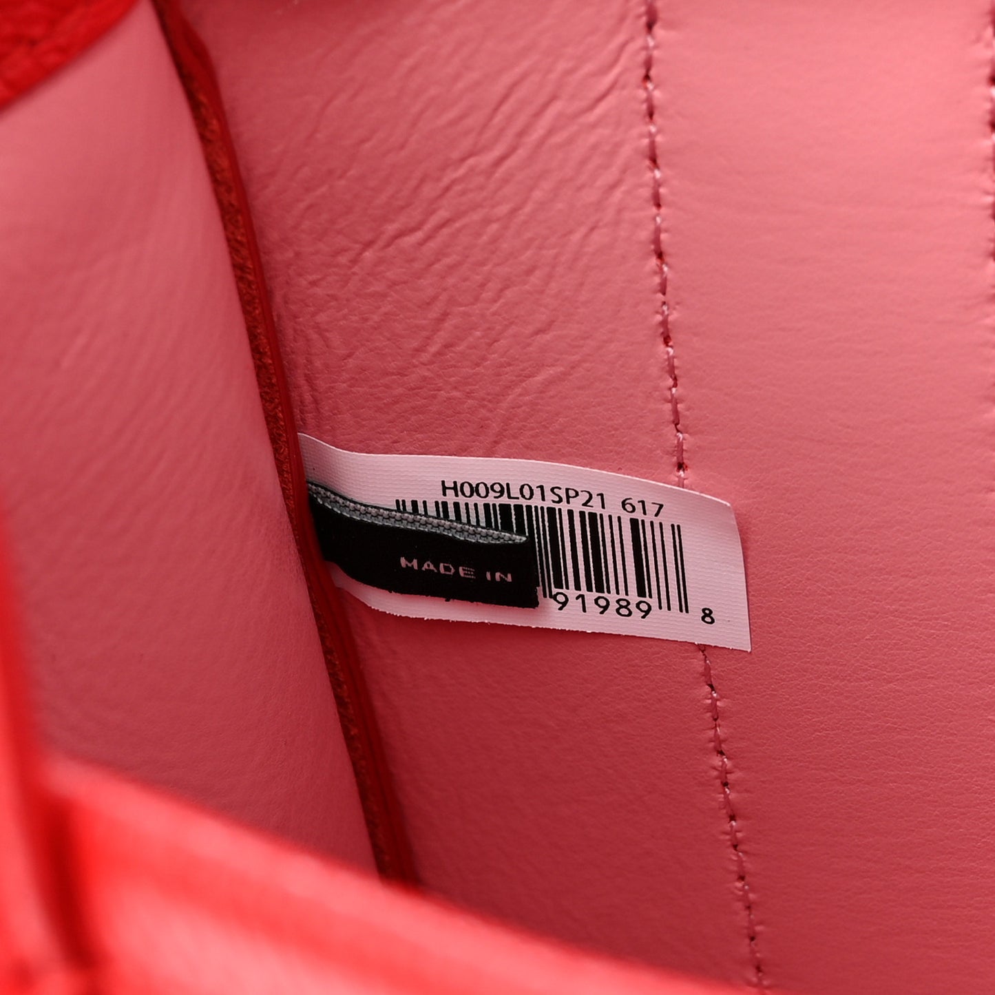 Grained Calfskin Small The Tote Bag Red