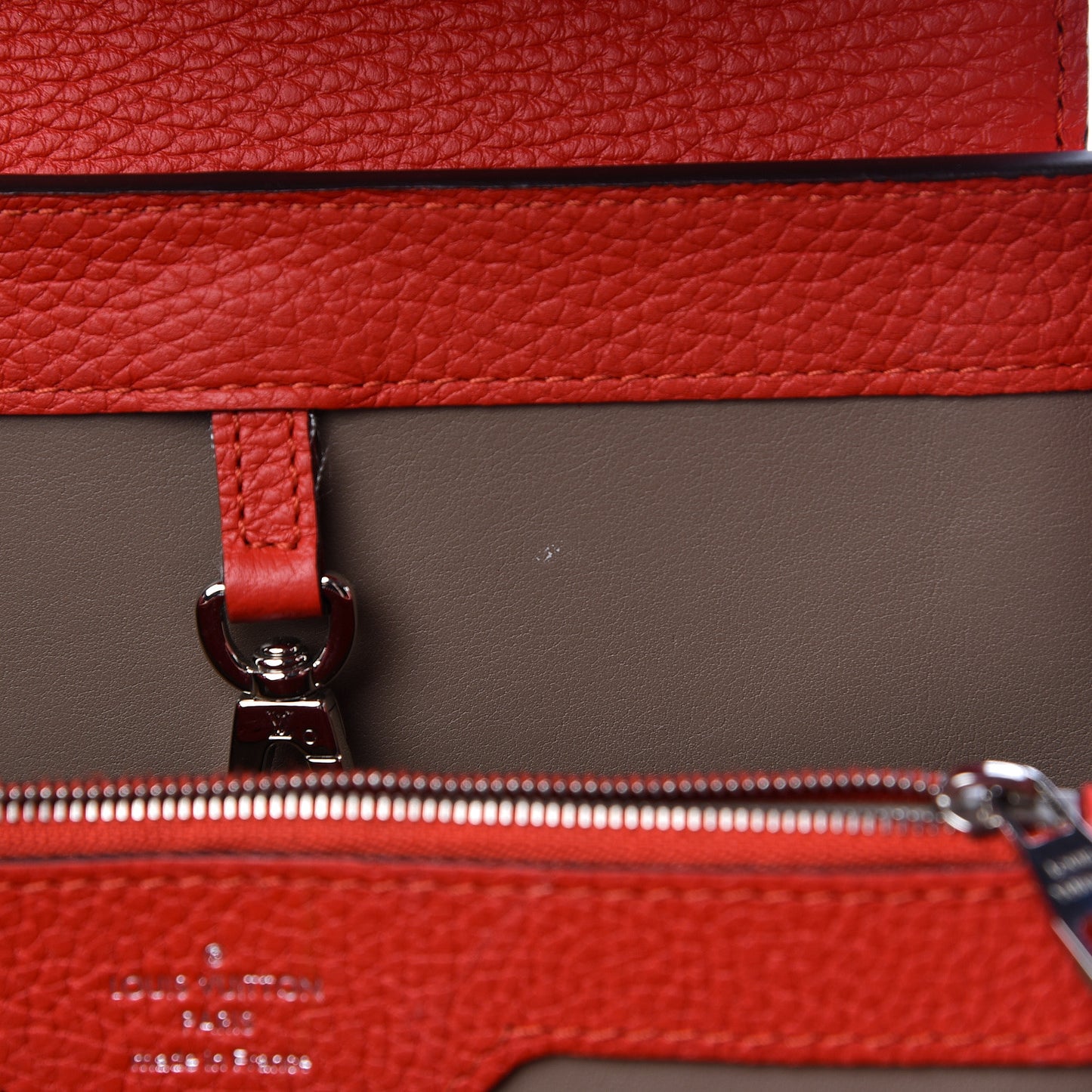 Taurillon Capucines MM Rubis