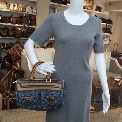 Louis Vuitton Monogram Denim Neo Speedy Blue 2 of 10