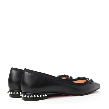 Christian Louboutin Nappa Spiked Hall Flats 38.5 Black 4 of 10