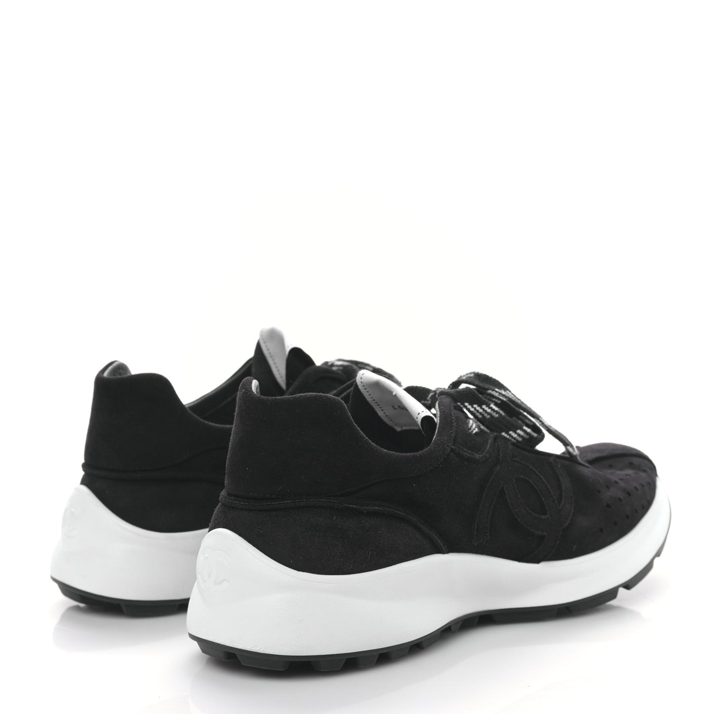 Suede Goatskin CC Sneakers 39.5 Black