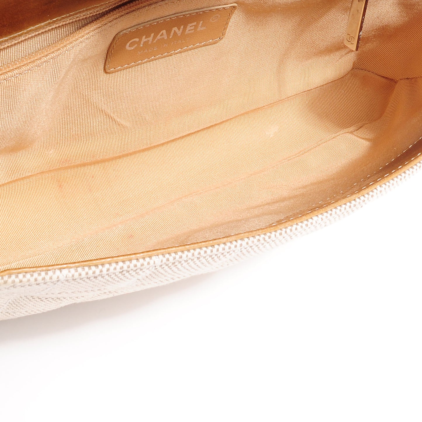 Canvas Camellia N°5 Flap Beige