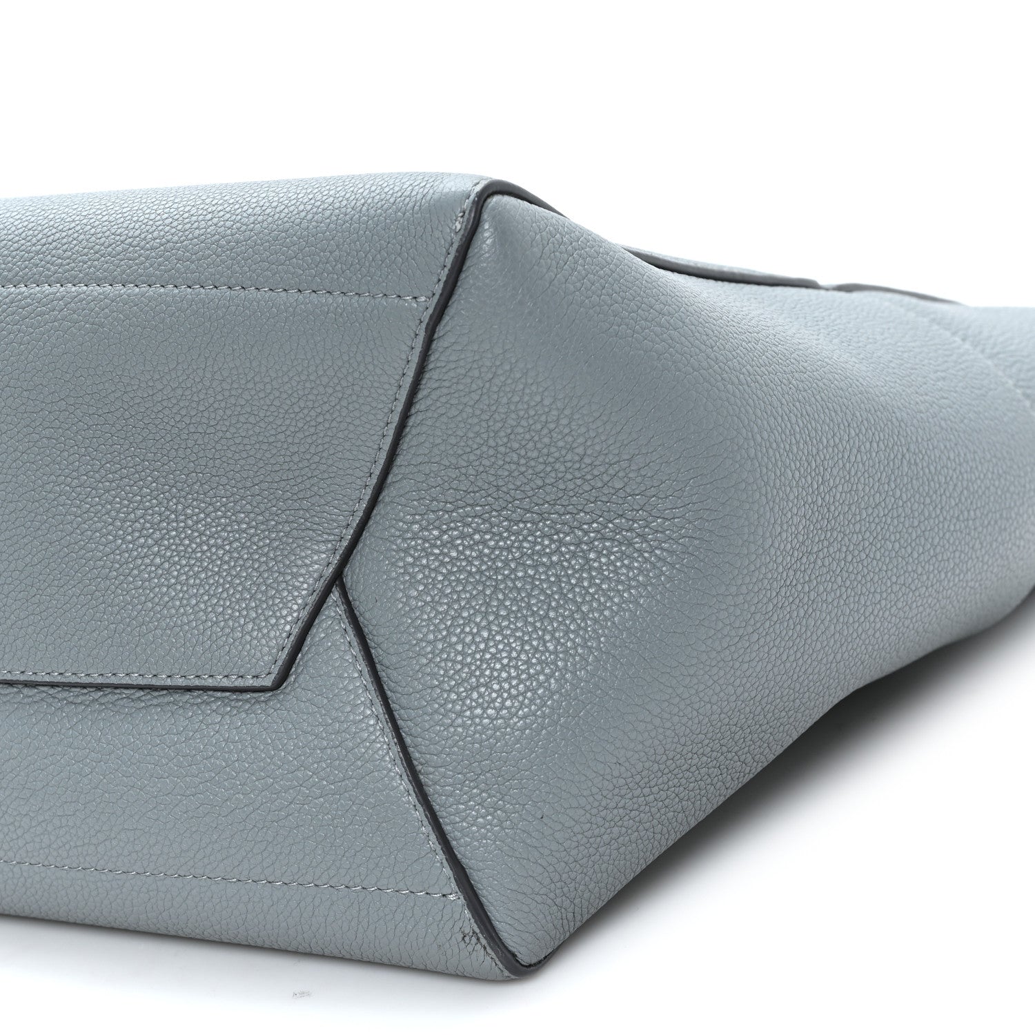Celine Soft Grained Calfskin Sangle Bucket Bag Storm 9 of 11