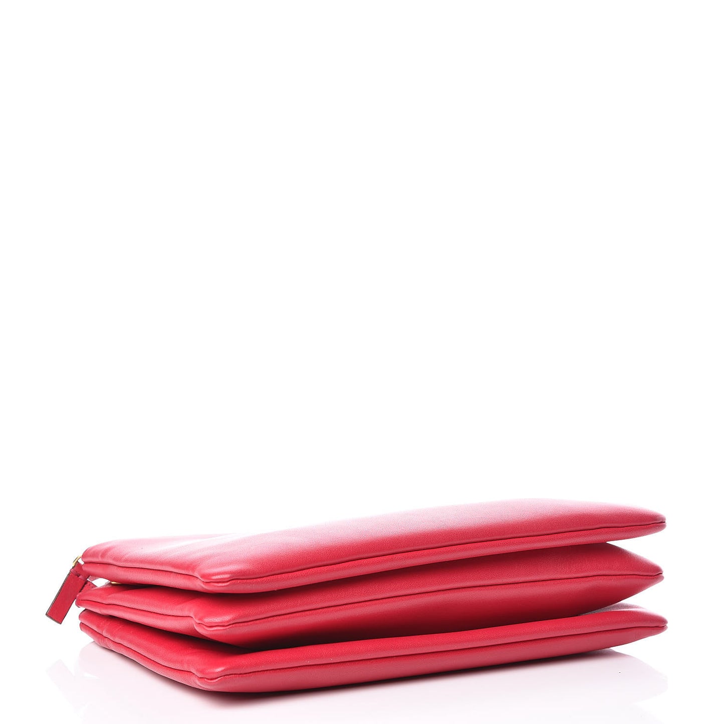 Lambskin Large Trio Crossbody Bag Fuchsia