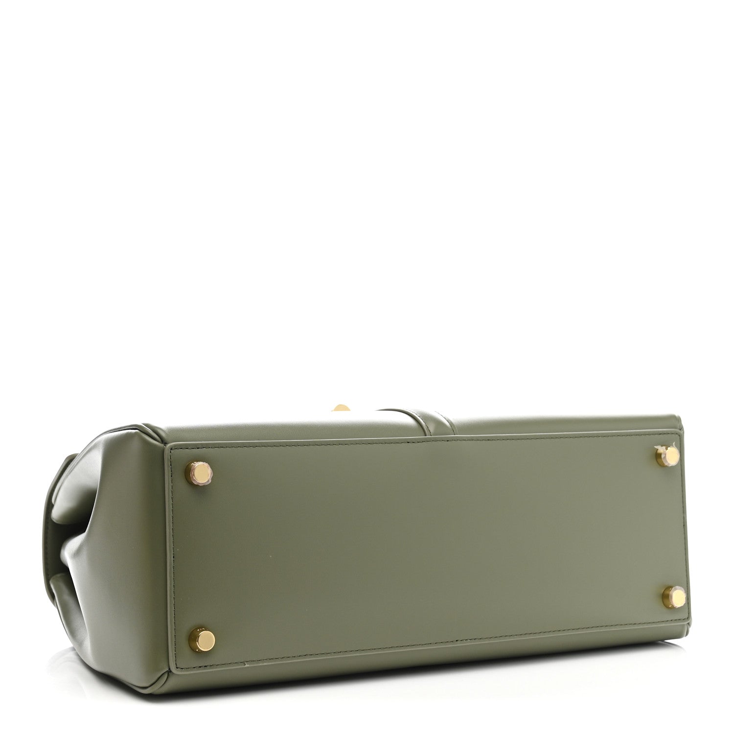 Celine Satinated Calfskin Medium 16 Top Handle Bag Sage 4 of 13