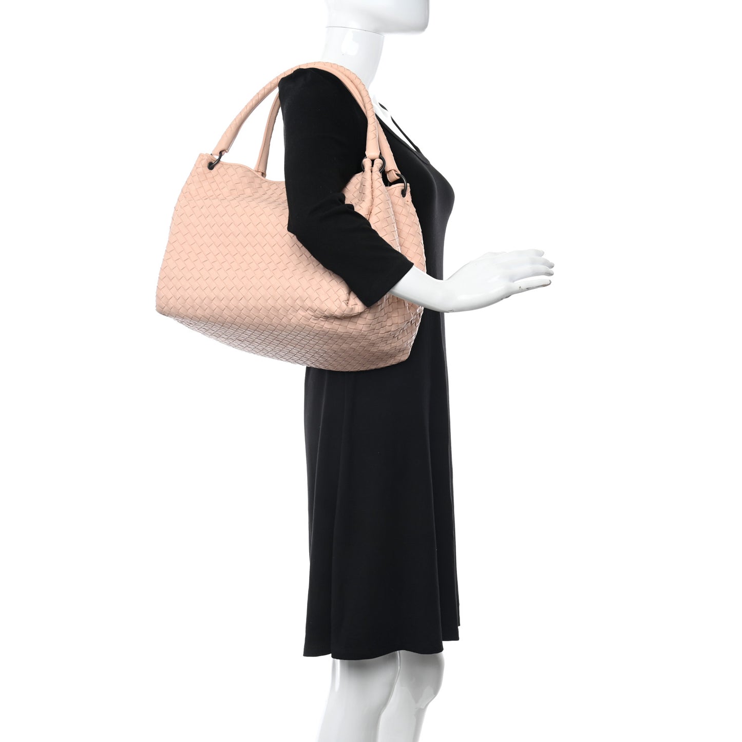 Nappa Intrecciato Parachute Bag Flamingo
