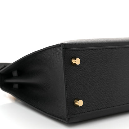 Hermes Epsom Kelly Sellier 25 Black 9 of 11