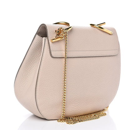 Chloe Grained Lambskin Drew Shoulder Bag Abstract White 3 of 11