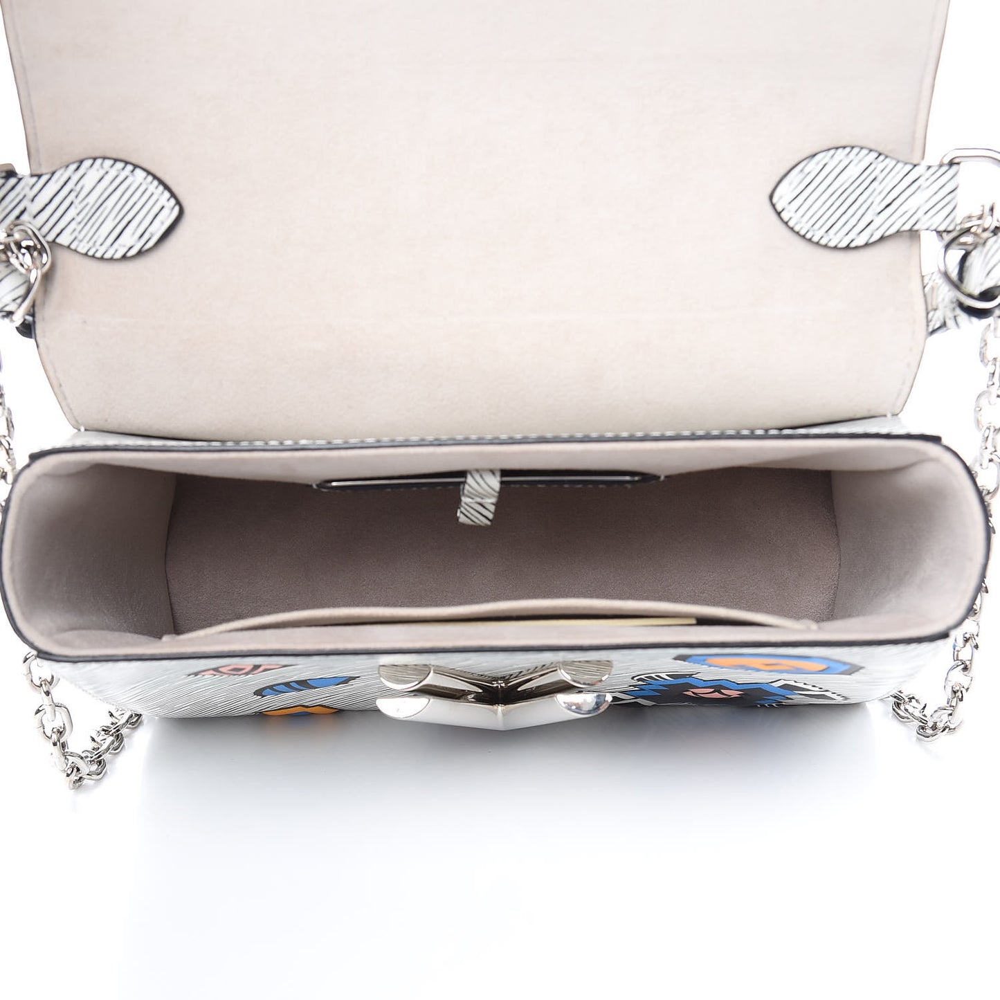Epi Azteque Twist Shoulder Bag MM White