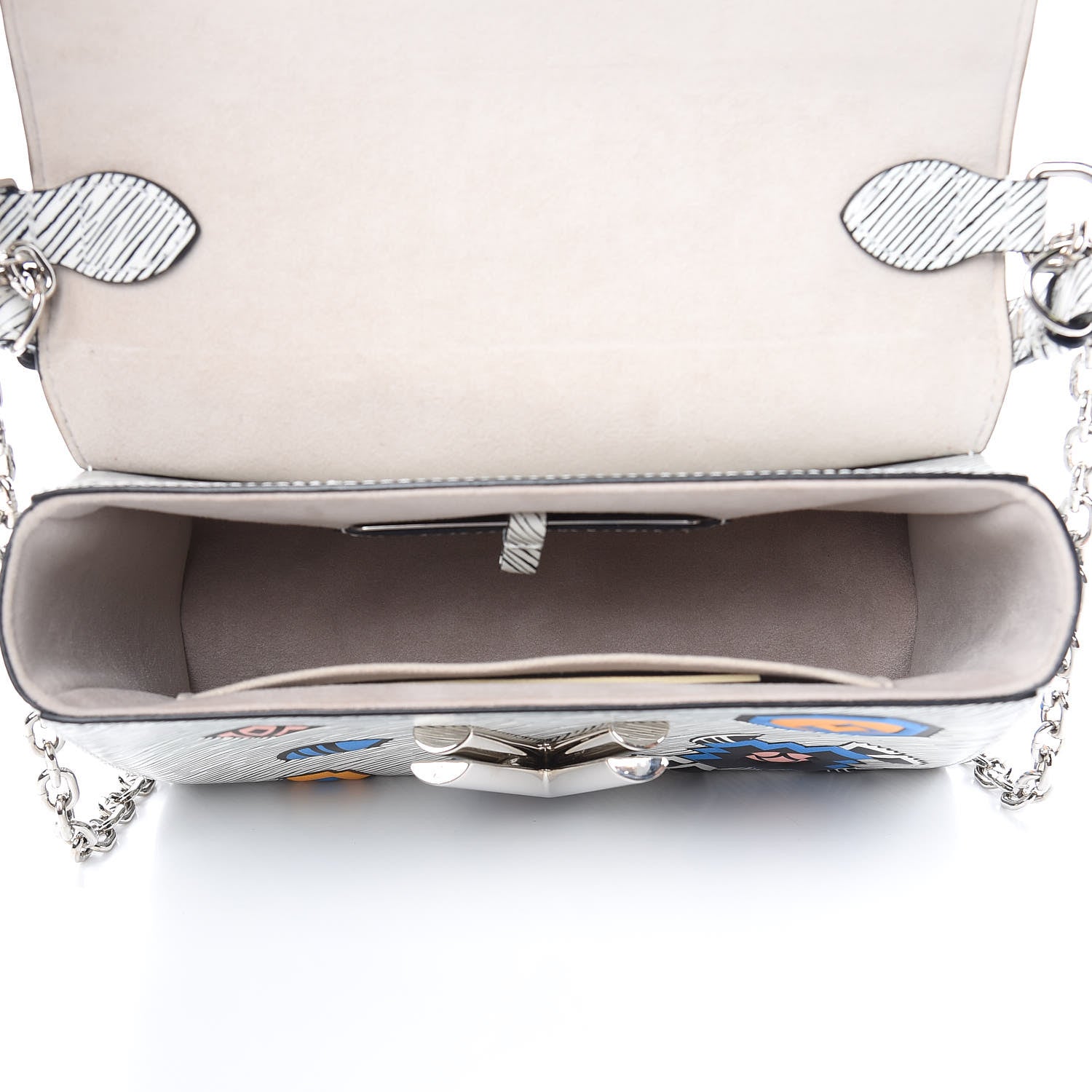 Louis Vuitton Epi Azteque Twist Shoulder Bag MM White 5 of 12