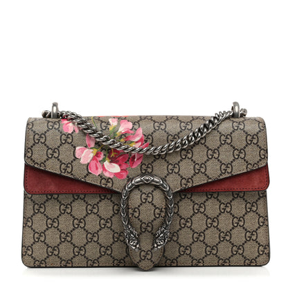 Gucci GG Supreme Monogram Blooms Small Dionysus Shoulder Bag Beige Multicolor Dry Rose 1 of 11
