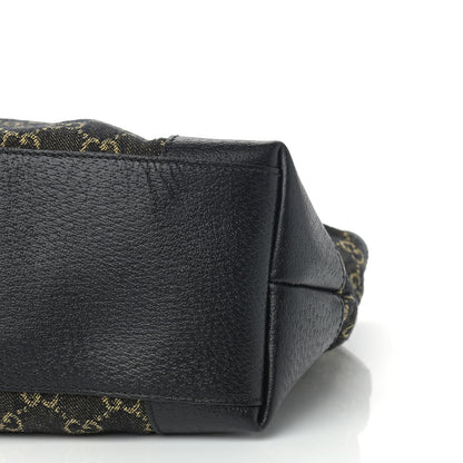 Gucci Jacquard Black Denim GG Monogram Medium Ophidia Shopping Tote Black Ivory 10 of 10