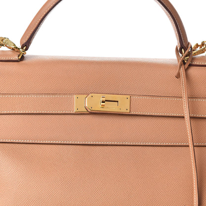 Hermes Courchevel Kelly Retourne 40 Tabac Camel 13 of 18