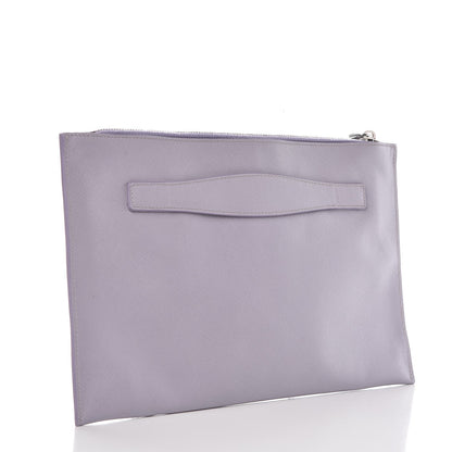 Prada Saffiano Lux Clutch Pouch Glicine 3 of 7