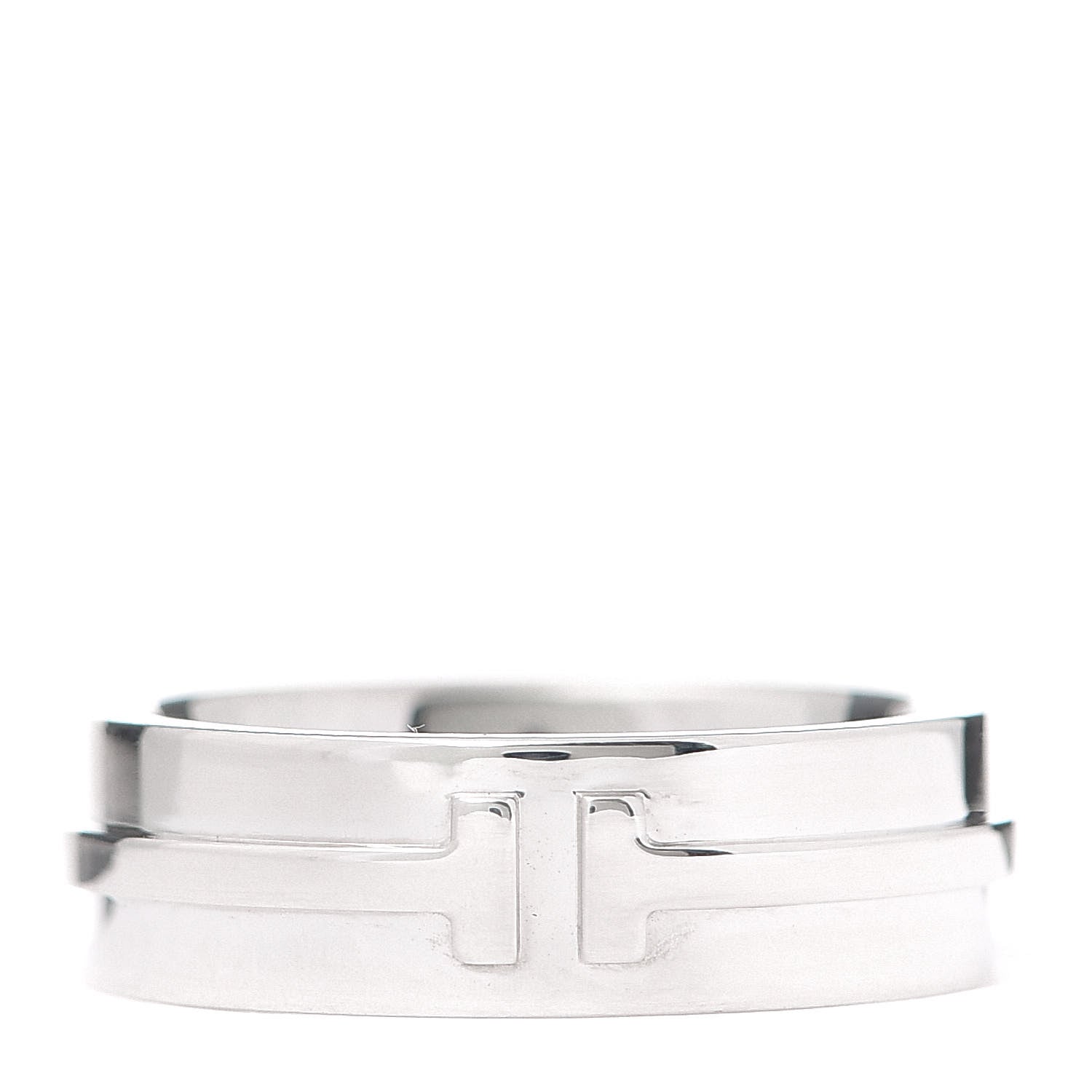 Tiffany Sterling Silver Tiffany T Wide Band Ring 52 6 1 of 5