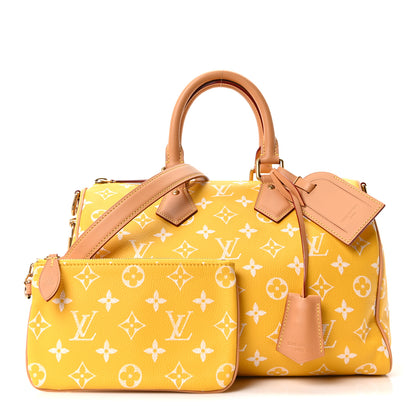 Louis Vuitton Calfskin Monogram Speedy P9 Bandouliere 25 Jaune Mat 2 of 10
