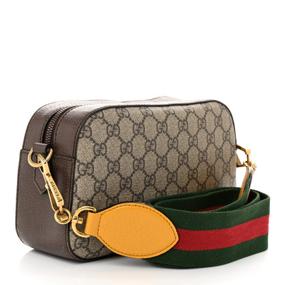 Gucci GG Supreme Monogram Web Neo Vintage Shoulder Bag Beige New Acero Crop 3 of 11